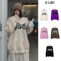 【U LAN】Wings Angora Graffiti Knitwear