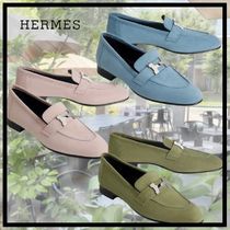 HERMES エレガントな ◆ モカシン《パリ》◆メタルバックル 人気