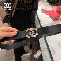 【スタイルアップで大人レディに♡】CHANEL ロゴ ベルト