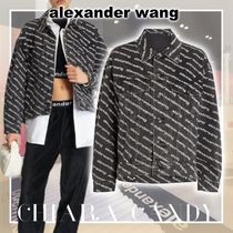 【23AW NEW】Alexander Wang /コットン ロゴプリント ジャケット