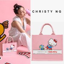 CHRISTY NG HELLO KITTY RIBBON MINI GROCERY TOTE