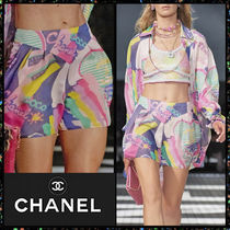 CHANEL クルーズ23/24 LOOK32 ショートパンツ シルク DHL 直営店