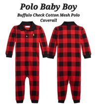 Polo Ralph Lauren baby boys☆ベビー赤チェックロンパース