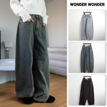 【WONDER WONDER】Leone Mega Balloon Fit Long Wide Denim PT