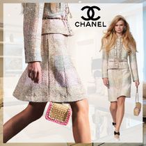 【24C☆上品かつ華やかさをプラス】 CHANEL ツイード スカート