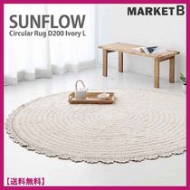 ★MARKET B★SUNFLOW CIRCULAR RUG L★円形ラウンドラグ L★