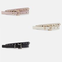 VALENTINO GARAVANI Rockstud スリム レザー ベルト