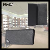 【すぐ届く】 PRADA プラダ サフィアーノトライアングル 長財布