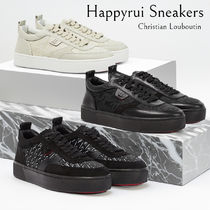 CHRISTIAN LOUBOUTIN*Happyrui ロートップモノグラムスニーカー