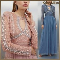 Karen Millen☆チュール付き スパンコール装飾 マキシドレス♪