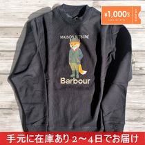 残り僅か★MAISON KITSUNE X BARBOUR★ビューフォートスウェット