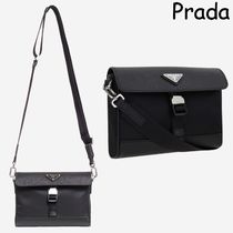 PRADA ナイロン サフィアーノレザー ショルダーバッグ *先着価格