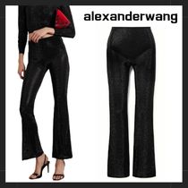 【Alexander Wang】ジャージー フレアパンツ クリスタル付き