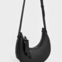 Charles&Keith ハンドバッグ ★CHARLES&KEITH★Cockade Crescent Hobo Bag 半月バック/送料込(5)