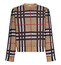 Burberry チェック テクニカルコットン セーター