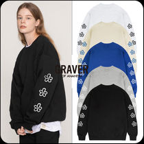 [GRAVER]★ELBOW 3 LINE FLOWER SWEATSHIRT