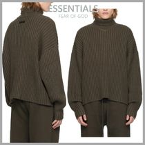 【FEAR OF GOD】ESSENTIALS ロゴ リブタートルネック *送/関込*