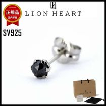 【即発】LION HEART ピアス SV925 メンズ ブラックダイヤモンド