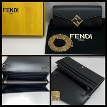 【FENDI】フェンディ FFダイヤモンド チェーンウォレット