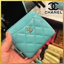 【大人気で入手困難☆ターコイズ】 CHANEL ジップ コインケース