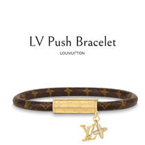 *LV*モノグラムキャンバスレザーロゴ入ブレスレット M1035