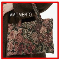 ☆韓国の人気☆【AMOMENTO】☆FLOWER JACQUARD TOT.E☆