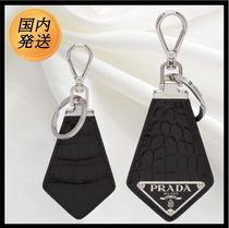 ギフト♪【国内発送★PRADA】クロコダイルレザー キーリング