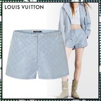 LouisVuitton《モノグラムジョギングショーツ》ブルー 撥水 直営