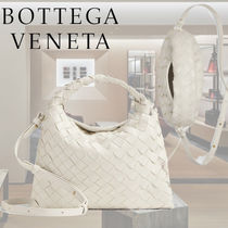 正規店買付【BOTTEGA VENETA】ホワイト ミニホップ バッグ