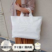 PRADA■【国内発】キャンバス トートバッグ 2VG081 三角ロゴ