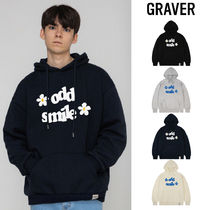 【GRAVER】23FW★ oddsmile Logo Flower Hoodie