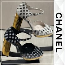 【24P★大人映えするドット柄♪】CHANEL サンダル