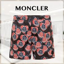 関税込 MONCLER モンクレール ロゴ 総柄プリント 水着