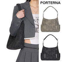 【PORTERNA】Med Suede Shoulder Bag