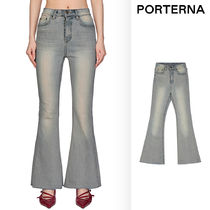 【PORTERNA】Plddy Washing Flared Jeans