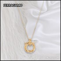 《FERRAGAMO》 76 0551 751631 GANCINI ペンダントネックレス