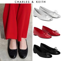 台湾 CHARLES&KEITH リボン バレエ フラットシューズ