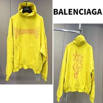 BALENCIAGA DARKWAVE ROUND OVERSIZE HOODIE UNISEX