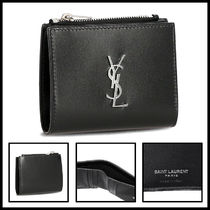 ★送料関税込★Saint Laurent モノグラム YSLロゴ 二つ折り財布