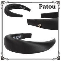 関税込●*Patou*シンプルロゴビジュー付きカチューシャ