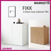 マーケットビー★FIKK LOW CABINET★ツードア 低い収納タンス