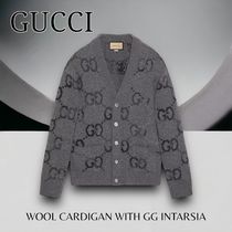 Gucci＊WOOL CARDIGAN WITH GG INTARSIA カーディガン＊送料込