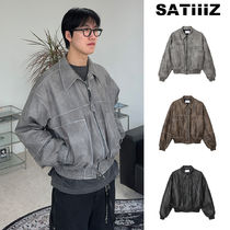 【SATIIIZ】RENNE Vintage Leather Jacket