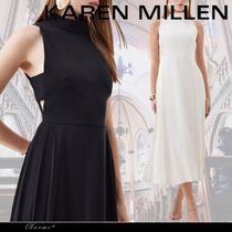 KAREN MILLEN ミダキシドレス プリーツ テーラード Ａライン