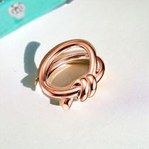 【Tiffany & Co】 Double Row☆Rose Gold 18k ノット リング