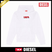 【DIESEL】バックグラフィック パーカー ホワイト / 送料無料