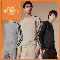 ＊安心の国内配送＊【HERMES】ラウンドネックスウェット Run H