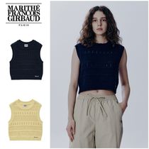 さらに100円引き◆MARITHE◆W CROCHET KNIT VEST