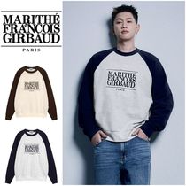 MARITHE CLASSIC LOGO COLOR BLOCK RAGLAN SWEATSHIRT