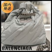 【国内発送★BALENCIAGA】CRUSH スモールトートバッグキルテッド